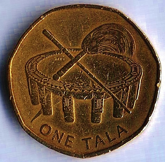 Монета 1 тала. 2011 год, Самоа.