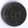 Монета 10 эре. 1943 год, Норвегия.