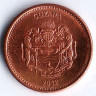 Монета 1 доллар. 2012 год, Гайана.