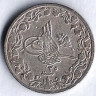 Монета 2/10 кирша. 1909(١۲٩٣/٣٥) год, Египет.