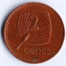 Монета 2 цента. 1985 год, Фиджи.