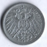 Монета 10 пфеннигов. 1917 год, Германская империя.