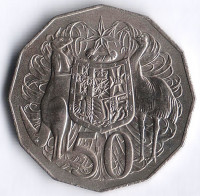 Монета 50 центов. 1973 год, Австралия.