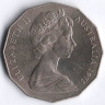 Монета 50 центов. 1973 год, Австралия.