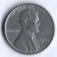 1 цент. 1943 год, США.