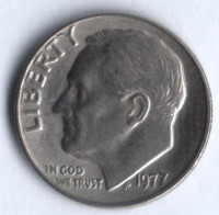 10 центов. 1977 год, США.