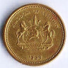 Монета 5 лисенте. 1998 год, Лесото.