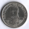 Монета 1 песо. 1974 год, Колумбия.