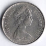 Монета 5 новых пенсов. 1969 год, Великобритания.