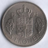 Монета 5 крон. 1973 год, Дания. S;B.