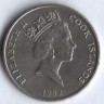 Монета 20 центов. 1992 год, Острова Кука.