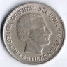 Монета 1 песо. 1942 год, Уругвай.