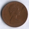 Монета 1 цент. 1973 год, Канада.
