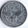 Монета 2 франка. 2012 год, Новая Каледония.