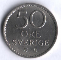 50 эре. 1969 год, Швеция. U.