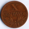 Монета 10 сентаво. 1949 год, Португалия.