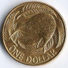 Монета 1 доллар. 2013 год, Новая Зеландия.