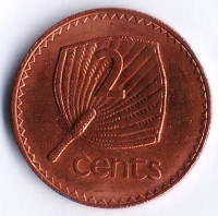 Монета 2 цента. 1994 год, Фиджи.