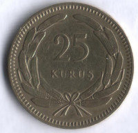 25 курушей. 1948 год, Турция.