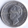 Монета 1 гульден. 1923 год, Нидерланды.