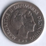 Монета 1 крона. 1984 год, Дания. R;B.