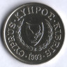 Монета 10 центов. 1993 год, Кипр.