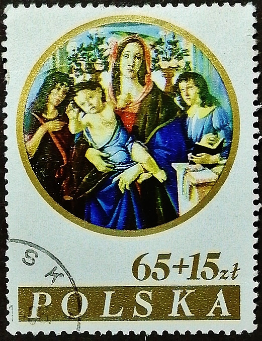 Почтовая марка. "Филателистическая выставка ИТАЛИЯ-85". 1985 год, Польша.