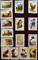 Набор почтовых марок (15 шт.). "Птицы (I)". 1975 год, Гаити.