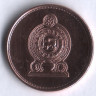 Монета 50 центов. 2005 год, Шри-Ланка.