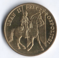 Монета 2 злотых. 2011 год, Польша. Улан Второй Польской Республики.