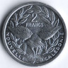 Монета 2 франка. 2018 год, Новая Каледония.