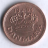 Монета 25 эре. 1994 год, Дания. LG;JP;A.
