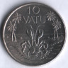 Монета 10 вату. 1999 год, Вануату.