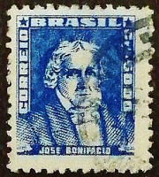 Почтовая марка. "Жозе Бонифасио Андрада э Силва". 1959 год, Бразилия.