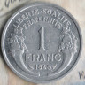 Монета 1 франк. 1949 год, Франция.