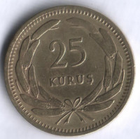 25 курушей. 1949 год, Турция.