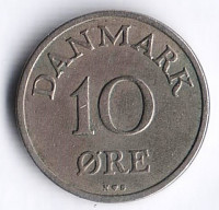 Монета 10 эре. 1948 год, Дания. N;S.