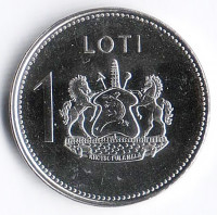 Монета 1 лоти. 2016 год, Лесото.
