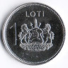 Монета 1 лоти. 2016 год, Лесото.