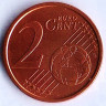 Монета 2 цента. 2006 год, Сан-Марино.