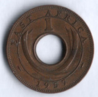 Монета 1 цент. 1957(KN) год, Британская Восточная Африка.