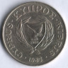 Монета 20 центов. 1985 год, Кипр.