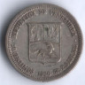 Монета 50 сентимо. 1960 год, Венесуэла.