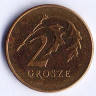 Монета 2 гроша. 2011 год, Польша.