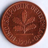 Монета 2 пфеннига. 1994(J) год, ФРГ.
