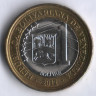 Монета 1 боливар. 2012 год, Венесуэла.