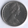 Монета 5 центов. 1978 год, Новая Зеландия.