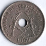 Монета 25 сантимов. 1929 год, Бельгия (Belgique).
