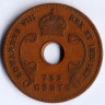 Монета 10 центов. 1936 год, Британская Восточная Африка.