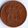 Монета 5 центов. 1997 год, ЮАР.